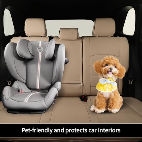 Image of EKR Rav4 Seat Covers Custom Fit for Toyota Rav4 (Hybrid) SE /XSE 2026, Car Seat Cover Full Set for SUV,Factory-Style Interior Upgrade, Easy-Wipe Protection,Faux Leather(Beige)
