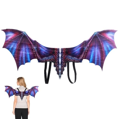 Ailes de dragon en tissu non tissé pour cosplay et déguisement adulte
