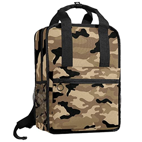 Sac à dos pour garçons motif camouflage avec bretelles réglables et confortables taille unique