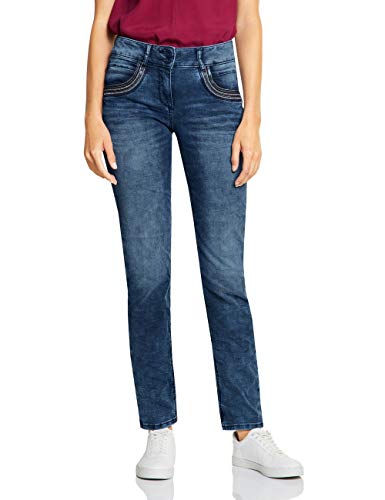 Preisvergleich Produktbild Cecil Damen Scarlett Jeans, Mid Blue Wash 2531-10282, 33W / 32L