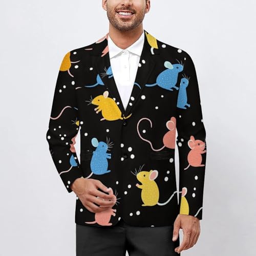 Colorful Rat Mens Blazer Lightweight Sport Coat Two Button Suit Jackets2