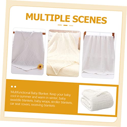 Couverture bébé blanche de haute qualité pour emmaillotage