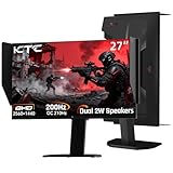 KTC 27M1 27 Inch Gaming Monitor, 1440P Monitor with Speakers Built in, 210Hz Monitors with Shielding Hood, Fast IPS, Adaptive Sync, 130%sRGB, 1MS(MPRT), VESA Mount, Tilt/Swivel/Pivot/Height Adjustment