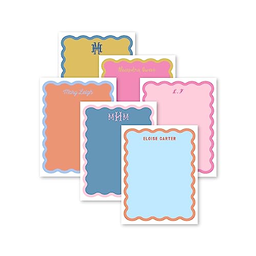 Preppy Jones Personalized Monogram Scallop Wave Border with Fill ...