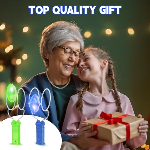 ABOHU Leuchtender Kreisel, 2 Stück Gyro-Rad Spinner Spielzeug, Magnetischer Leuchten Spinning Gyro, Schwerkraft trotzen, Magnetisches Kreisel Fidget Spielzeug für Kinder