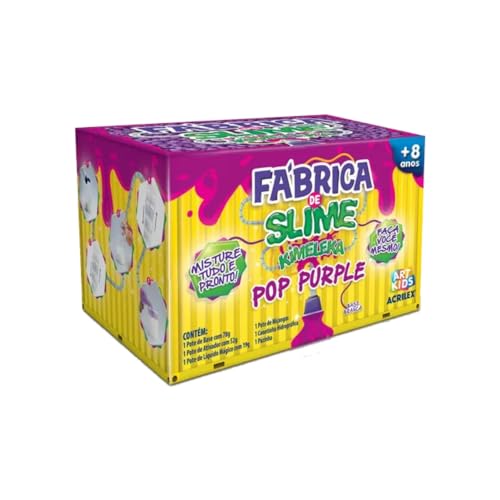 Kit Para Fazer Slime Da Acrilex Kimeleca Pop Purple