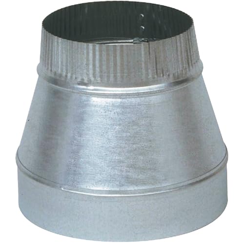 Imperial 8 in. Dia. x 7 in. Dia. Galvanized Steel Stove Pipe Reducer