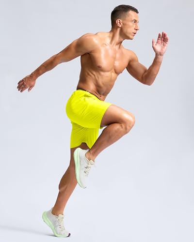 Image of G Gradual Men's Athletic Running Shorts with Zipper Pockets Quick Dry 7 inch / 5 inch / 9 inch Workout Gym Shorts for Basketball Hiking
