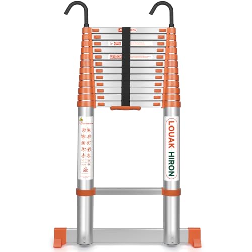 Échelle télescopique en Aluminium 5,1 m Échelle Pliante Antidérapante en Aluminium de qualité...