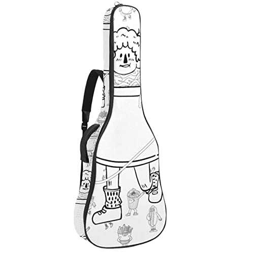 Étui de protection rembourré pour guitare acoustique classique Motif crâne d’Halloween, Multicolore 09, 42.9×16.9×4.7 in… - Les Beatles, Paul McCartney, John Lennon, RIngo Starr, George Harrison Étui de protection rembourré pour guitare acoustique classique Motif crâne d'Halloween, Multicolore 09, 42.9x16.9x4.7 in…