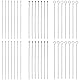 SUNNYCLUE 1 Box 600 Stück 3 Stile Ohrring Zubehörstifte 50 mm 304 Edelstahl Ohrringstifte Augenstift Flachstifte Flachkopf Drahtstift Kugelkopfstift Kugelstifte Für Schmuckherstellungszubehör DIY Ohrr