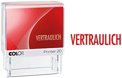 Colop 100671 Text Stamp Red 38 x 14 mm (W x H)