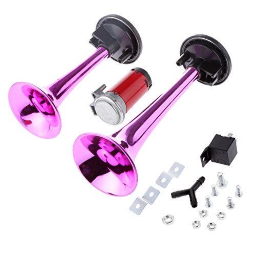 Kit per auto o moto di due trombe pneumatiche da