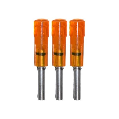 Lumenok Gold Tip Flat Bolt End (3-Pack), HD Orange Cover