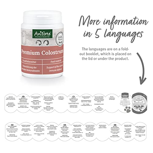AniForte Premium Colostrum für Hunde & Katzen 100g Pulver - Natürliche Erstmilch, Kolostrum unterstützt Abwehrkräfte & Magen-Darm-Trakt, Immunglobulin G in Lebensmittelqualität – Bild 7