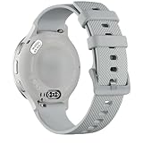 Cinturino Sport 22mm Silicone Compatible with Garmin Venu 3/4 45mm, Forerunner 265/255 & Compatible with Samsung Galaxy Watch 3/Gear S3 - Grigio