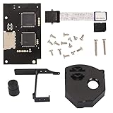 XTevu Optical Drive Simulation Board Kit V5.15b, Remote Card Mount for SEGA Dreamcast VA1, Optical Drive Simulation Board for DC Game Machine (Black)