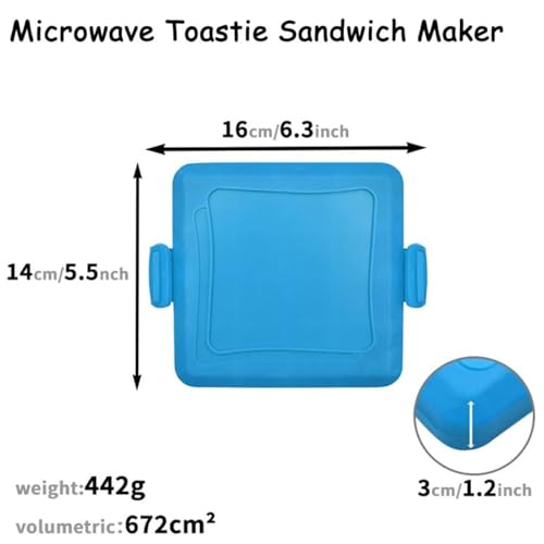 Gettoreach Microwave Toasty Sandwich Maker Red - Image 7