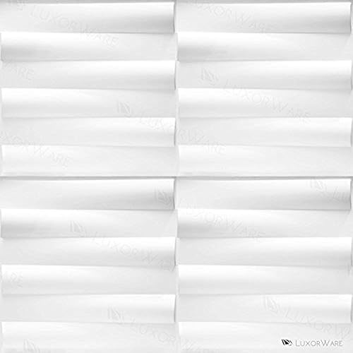 Miniatura 2 de Panel de pared 3D Paquete de 12 azulejos 32 sqf CE certificado blanco panel de PVC para paredes de TVdormitoriosala de estar (LW3D810A)