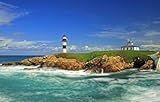 Wooden Jigsaw Puzzles 1000 Piece España Faro De La Isla De Ribadeo Classic Rompecabezas De Juguete 75X50Cm
