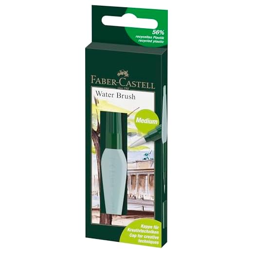 Faber Castell 185105 - Pincel con cerdas de hilo sintético y depósito de agua de 6 ml