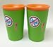 Wow Cup for Kids - NEW Innovative 360 Spill Free Drinking Cup - BPA Free - 9 Ounce (Green)