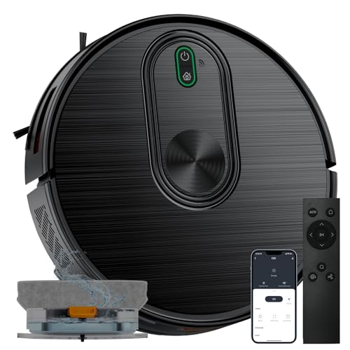 XIEBro Robot Vacuums Cleaner, 2 in 1 Robot Vacuum and Mop Combo for Carpet, 200min Extended Runtime, Quiet