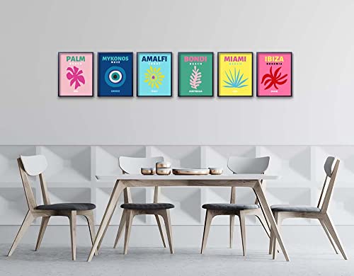 Mmjiyh Preppy Room Decor Aesthetic Posters， Danish Pastel Room Decor Aesthetic Canvas Wall Art，College Apartment Decor Prints For Wall Decor Set Of 6 8X10In Unframed. #TOP4