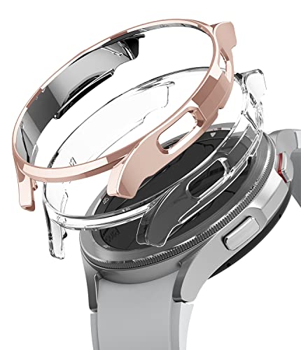 �yRingke�zGalaxy Watch 4 Classic 46mm �P�[�X SLIM PC �ω��� �ϏՌ� �����^ �Ռ��z�� �ی�P�[�X �M�����N�V�[�E�H�b�` 4 Classic 46mm �X�}�[�g�E�H�b�` �X�����P�[�X - Clear & Chrom