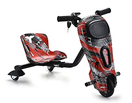 Image of Drift Scooter Super High Power, Bluetooth, 36V Electric Drifting Car with Key (Red Race)