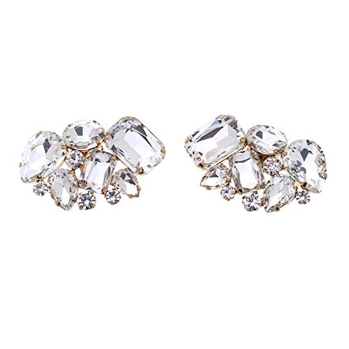 Boucles de chaussures en strass femme accessoires amovibles pour escarpins blancs