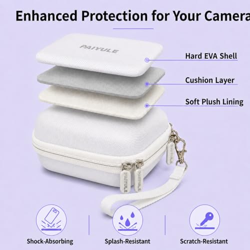 Funda digital para cámara compatible multi-modelo blanca miniatura 6