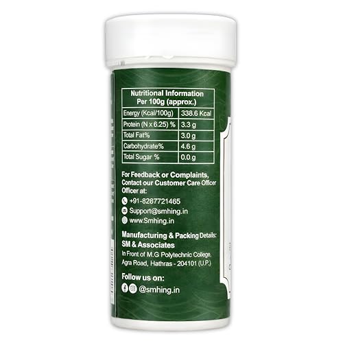 Image of SM FOODS Hing Powder 10g (Pack of 10) | Compounded Hing | Strong Aroma | Perfect for Everyday Cooking, Tadka & Digestion Support