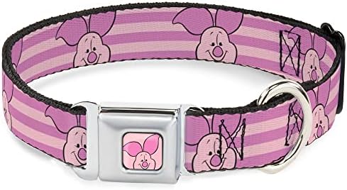 Buckle-Down Seatbelt Dog Collar - Candy Hearts Pattern 1 Inch Wide For 11-17 Inch Neck