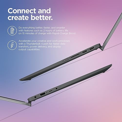 Image of Lenovo IdeaPad Flex 5i - (2023) - Everyday Notebook - 2-in-1 Laptop Computer - Windows 11-14 inch WUXGA Touchscreen - 8GB Memory - 256GB Storage - Intel Core i3-1215U - Fingerprint Reader - Storm Grey