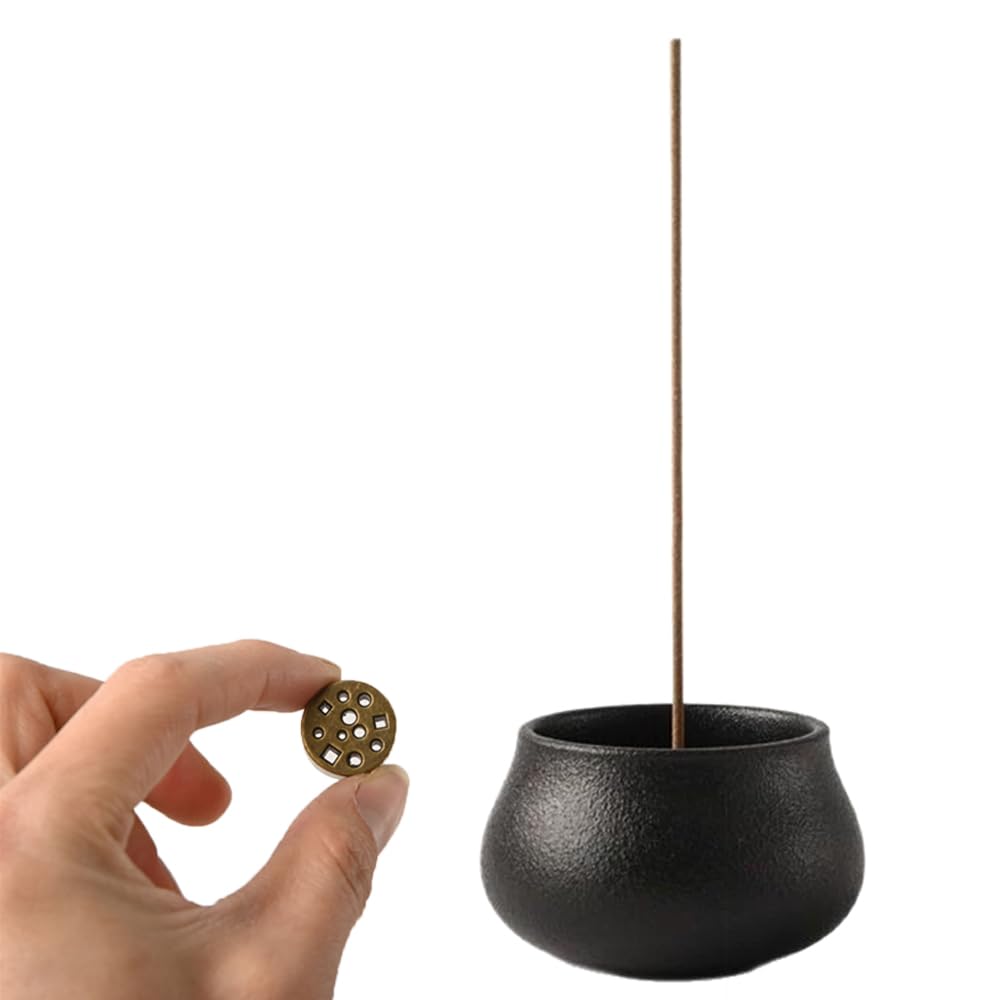 HAUUFENN Incense Holder Incense Stand Incense Burner Ceramic Made Incense Ash Compatible Stylish Incense Stand Plate Mini For Buddhist Altar Aroma Incense Holder Yoga Meditation Relax Japanese Zen Tea