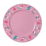 EIGENSCHAFTEN: Runder, glatter Teller mit Weihnachtswichtel Motiv. Pflegeleicht und nur für Dekorationszwecke verwendbar