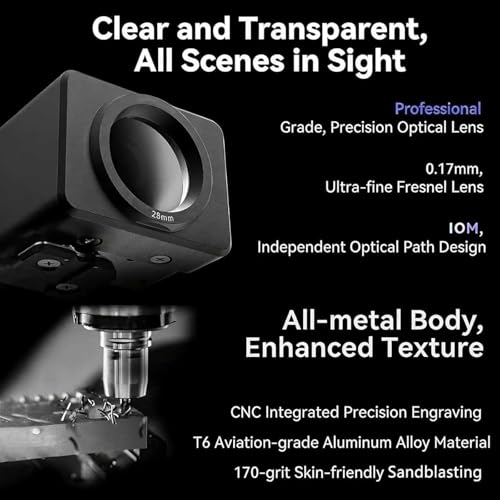 Visor óptico de cintura en aluminio CNC para encuadre HD de cámaras 5