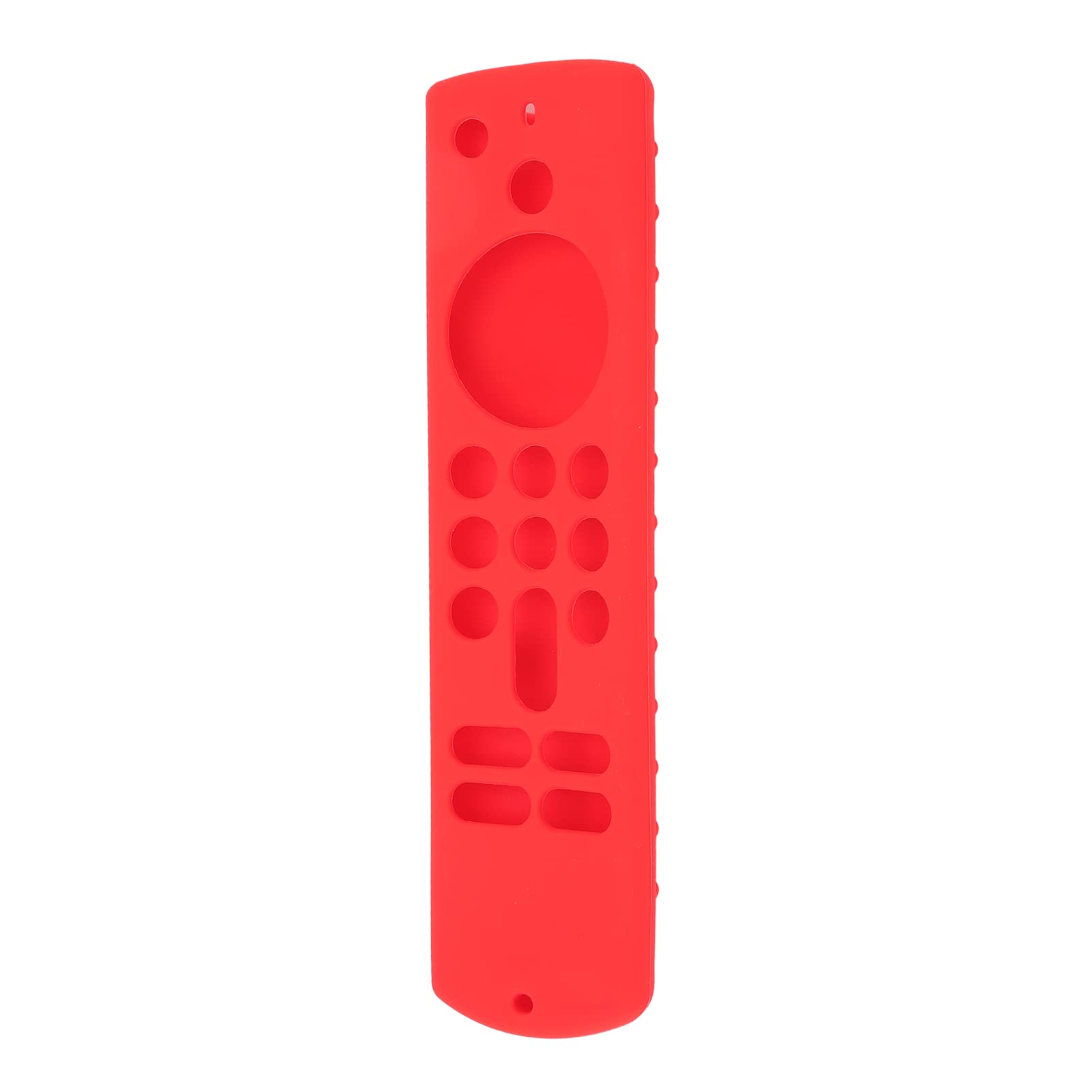 Funda Protectora para Fire TV Stick, Funda de Silicona Antideslizante para Mando a Distancia con Práctico Cordón, 3.ª Generación (Rojo)