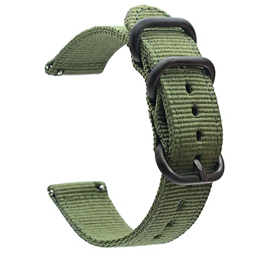 Bracelet nylon 22mm bicolore gris noir ultra résistant pour montre Garmin Venu 2