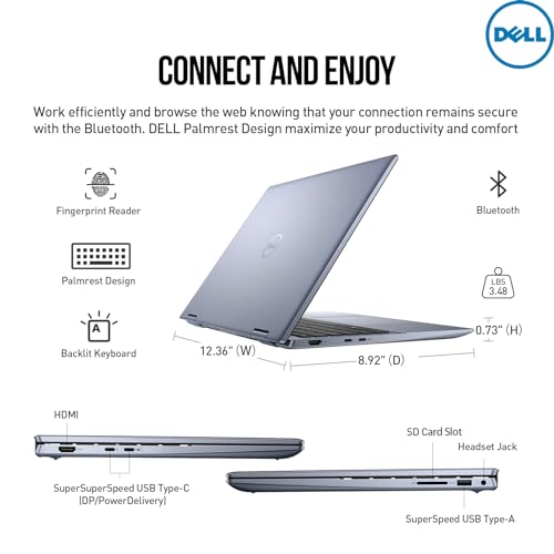 Dell Inspiron 14 2 In 1 Touchscreen Laptop, 14 Inch Fhd+ Touch Screen Convertible, Amd Ryzen 5, 8Gb Ram 1Tb Ssd, Windows 11 Pro, Lifetime Microsoft Office, Backlit Keyboard thumb #6