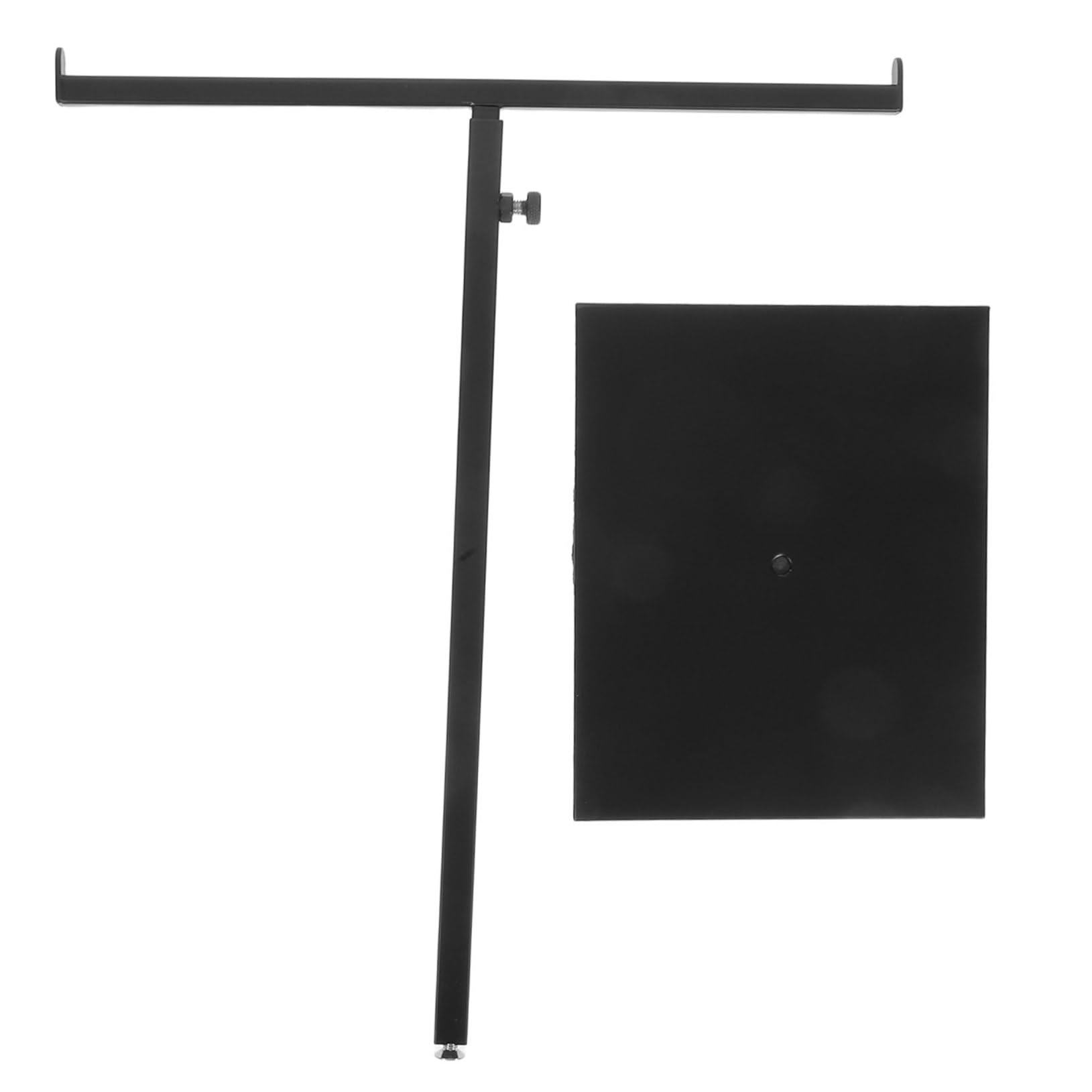 Porte-serviettes telescopique compact noir pour une salle de bain ordonnee