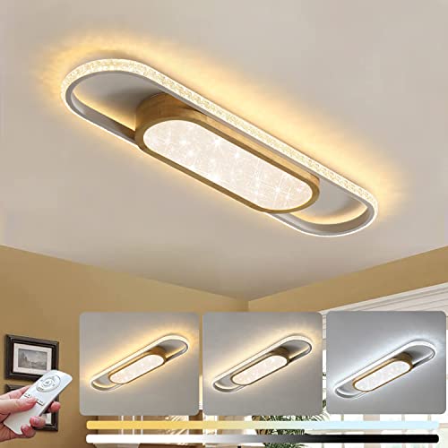 LAMPLAY Musiknoten Deckenleuchte Gold - Dimmbare LED Lampe Mit Fernbedienung 75W