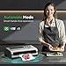 FRESKO Food Vacuum Sealer with Automatic Bag Detection, Double Heat Seal, Built-in Bag Roll Storage & Cutter, 2 Rolls Bags, Starter Kit