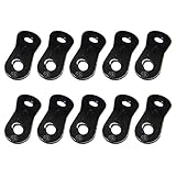 エリッゼ（ELLISSE） アルミ自在金具 10個入 ロープ径φ3.0-5.5mmまで対応 ALM-10 (ブラック)