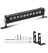 SUPAREE 10 Inch Led Light Bar, 50W 8000 Lumens Light Bar for Truck Off Road ATV UTV Boat, 12 Volt...