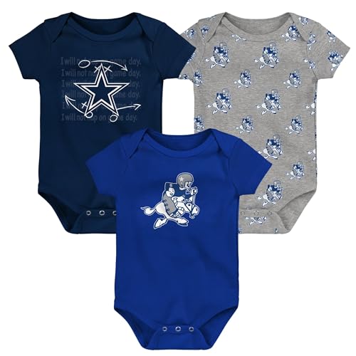 Image of Outerstuff Newborn & Infant NFL Team Starter 3-Pack Bodysuit Set