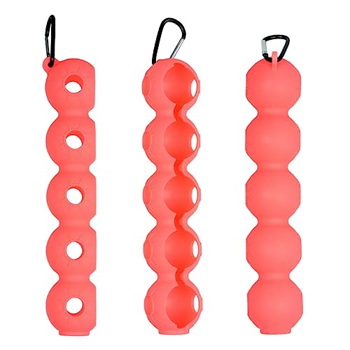 WINTI Golf Ball Pouch Case Waist Belt Bag for Outdoor Sports Golf Club Accessories Orange