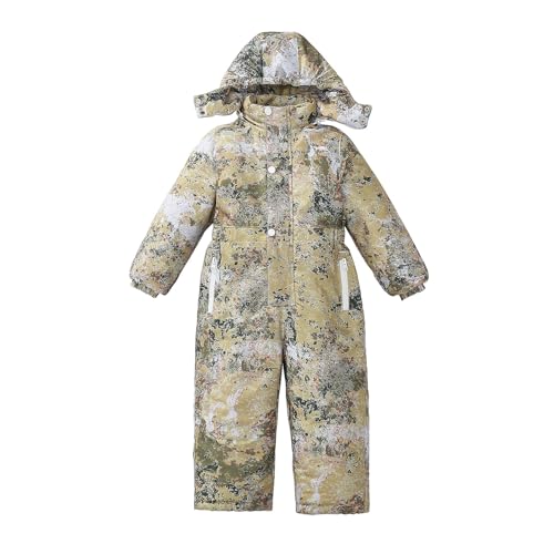 Kids Snow Pants Snowsuit 𝐎ne Piece Boys Girls Snowboard Ski Jumpsuits 𝐂overalls 𝐖aterproof Windproof Ski Suit