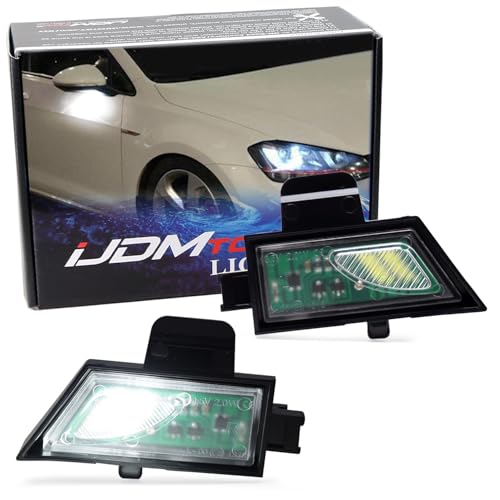 Luz LED blanca para espejo lateral iJDMTOY para Volkswagen miniatura 1